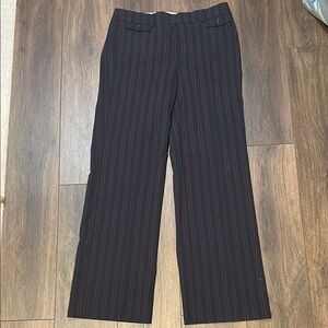 LOFT Blue and Red Trousers with Classic Straight Leg